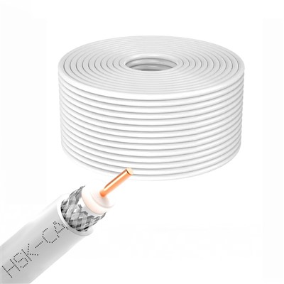 RG6 coaxial cable white