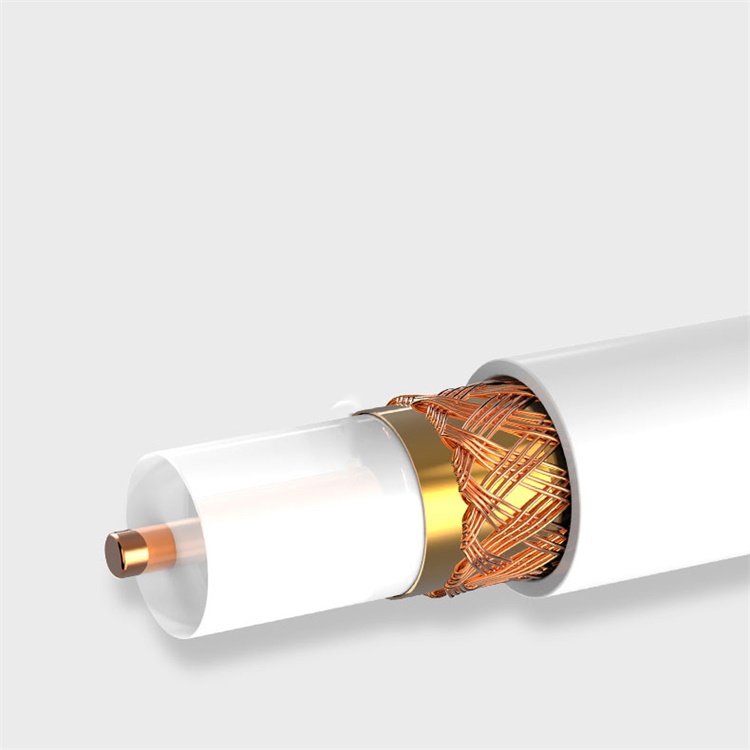 White RG59 With Power Cable