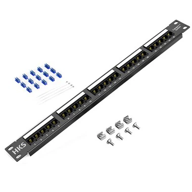 Cat3 25 Port RJ11 Voice Patch Panel 1U UTP RJ45