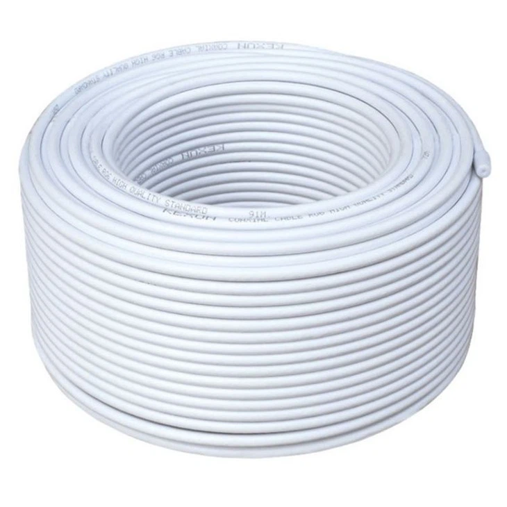 White RG59 With Power Cable